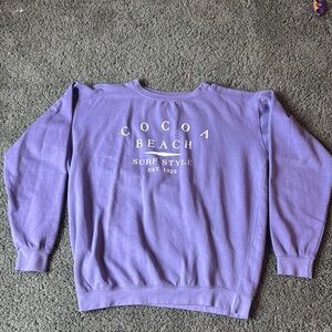 Purple Cocoa Beach Sweatshirt